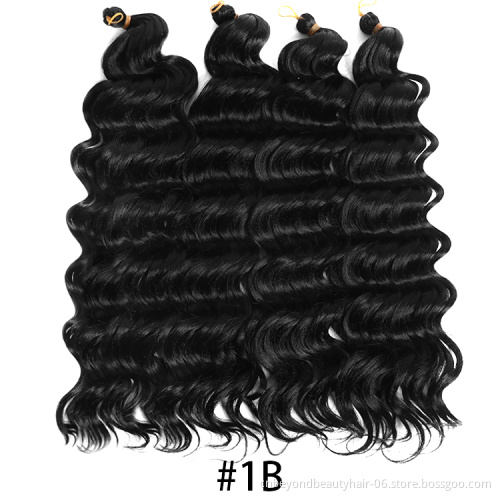 Deep Wave Twist Crochet Hair Synthetic Braiding Hair Extensions Deep Twist